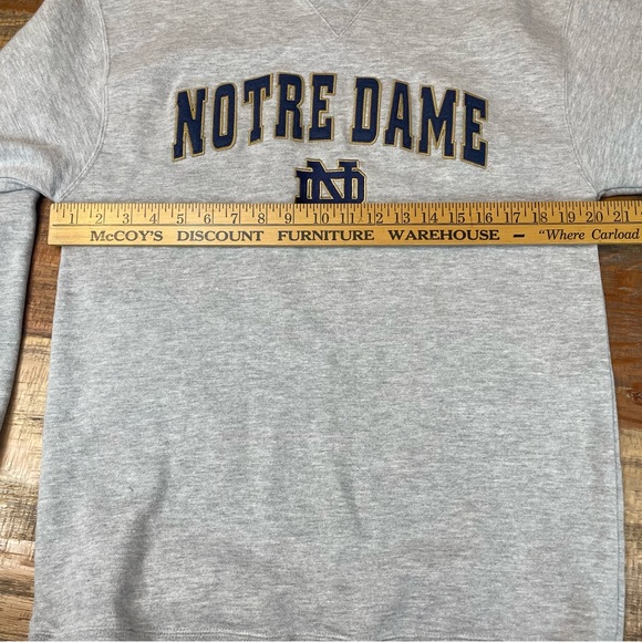 Vintage Notre Dame Team Edition Gray Crewneck Sweatshirt men’s small - Picture 3 of 9